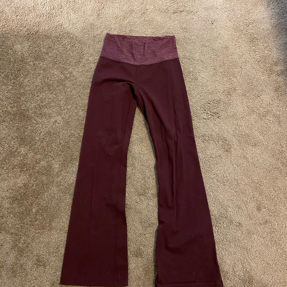 Maroon lulu groove pants